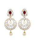 Detachable Multiway Diamond Chandbali Jhumka Earrings