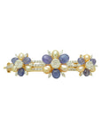 Designer Bracelet With Keshi Pearls, Diamonds And Natural Tanzanite