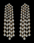 Gold  Diamond Detachable Haaram (Necklace)  Earrings Set