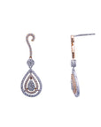 Diamond Teardrop Pendant And Earrings Set