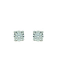 Illusion Solitaire Diamond Stud Earrings