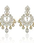 Big Diamond Pendant Earrings Set