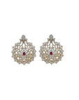 Big Heavy Diamond Pendant Earrings Set