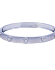 Round Diamond Bangle Bracelet