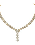 Classy Diamond Necklace And Earrings Set