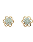 Floral  Diamond Top Earrings