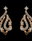 Chic Diamond Pendant And Earrings Set