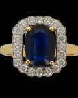 Sapphire And Diamond Ring