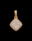 Diamond-shaped Diamond Pendant