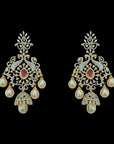 Detachable Chandbali Diamond Earrings