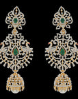 Elegant Emerald And Ruby Earrings 17283