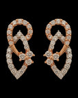 Luxurious Diamond Pendant And Earrings Set