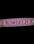 Diamond Bracelet With Pink Sapphires