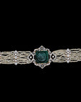 Diamond Choker Necklace with Natural Emeralds and Pearls