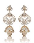 3 in 1 Multiway Chandbali Jhumka Diamond Earrings