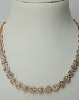 2 In 1 Diamond Necklace with Natural Sapphires.