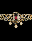 Changeable Ruby/Emerald and Diamond Choker Necklace