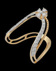 Elegant EVVS Diamond and 18K Gold Veli Ungara