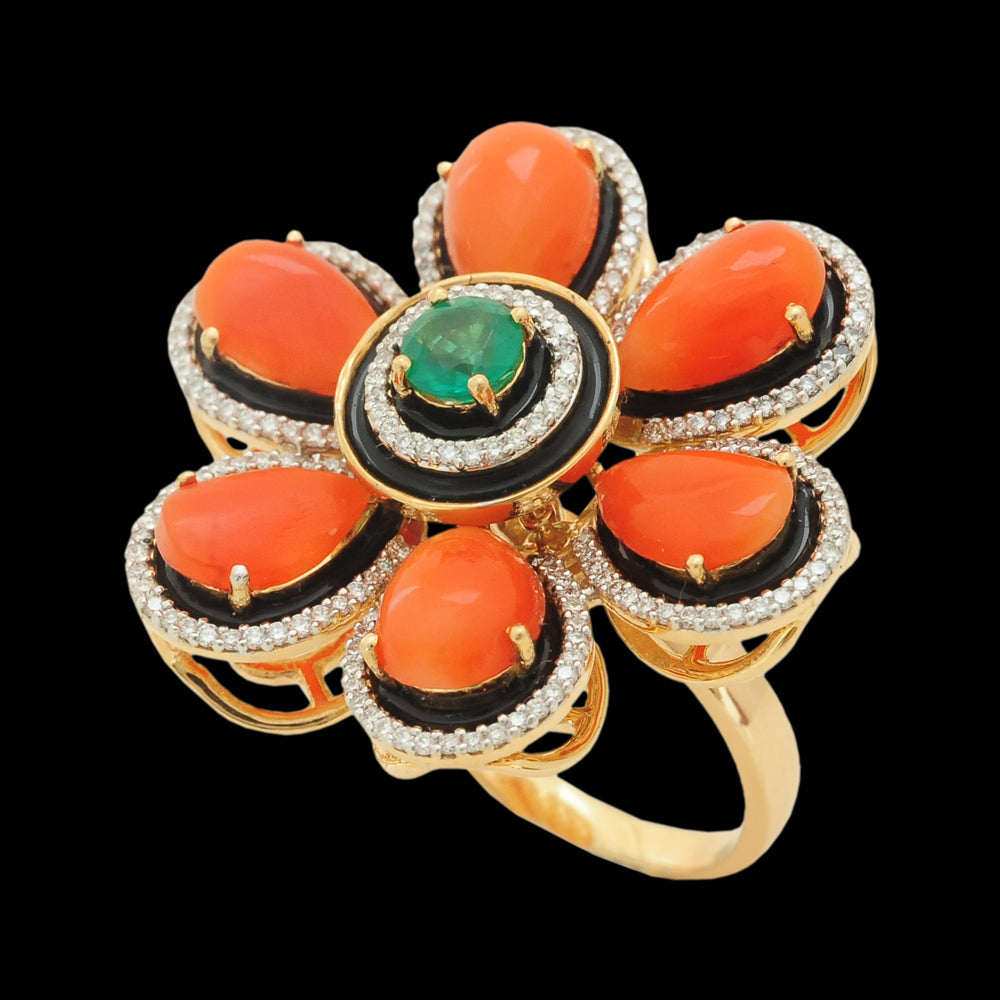 Colorful Gold Ring