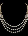 18K Gold  EVSS Diamond (Haramu) Necklace and Earrings Set