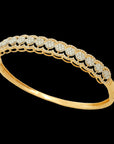 Shiny Gold Studded Bracelet with Lock