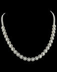 Solitaire Diamond Necklace With Halo