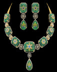 Diamond, Sapphire and Emerald Necklace set