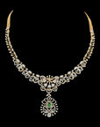 Gorgeous Emerald, Ruby And Diamond Necklace 17249