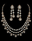 Excellent-cut EVVS Diamond Necklace and Earrings Set