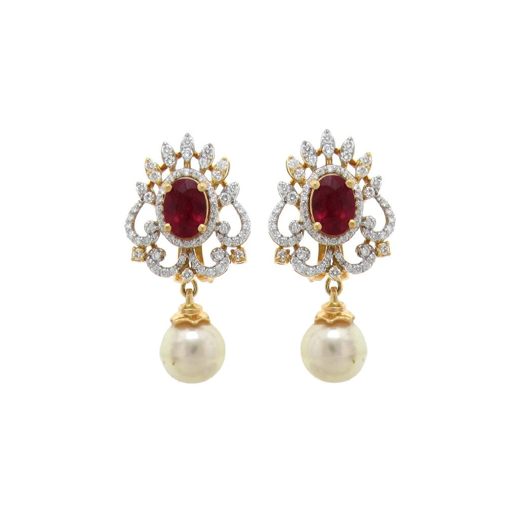 Detachable Multiway Diamond Chandbali Jhumka Earrings