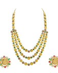 Multiway Laxmi Kasu Diamond Necklace Earrings Set