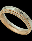 South Indian Style Ring/Band made of Gold and Diamonds