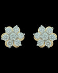 Floral  Diamond Top Earrings