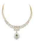 Gorgeous Emerald, Ruby And Diamond Necklace 17249