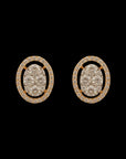 Oval-shaped Earrings And Pendant Set