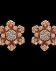 Stunning Floret Diamond Earrings And Pendant Set