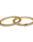 Single Line Solitaire Diamond Bangles