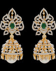 Elegant Emerald And Ruby Earrings 17283