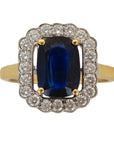 Sapphire And Diamond Ring