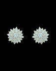 Floral  Diamond Top Earrings