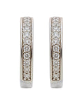 White Polish Diamond Clip-on Earrings