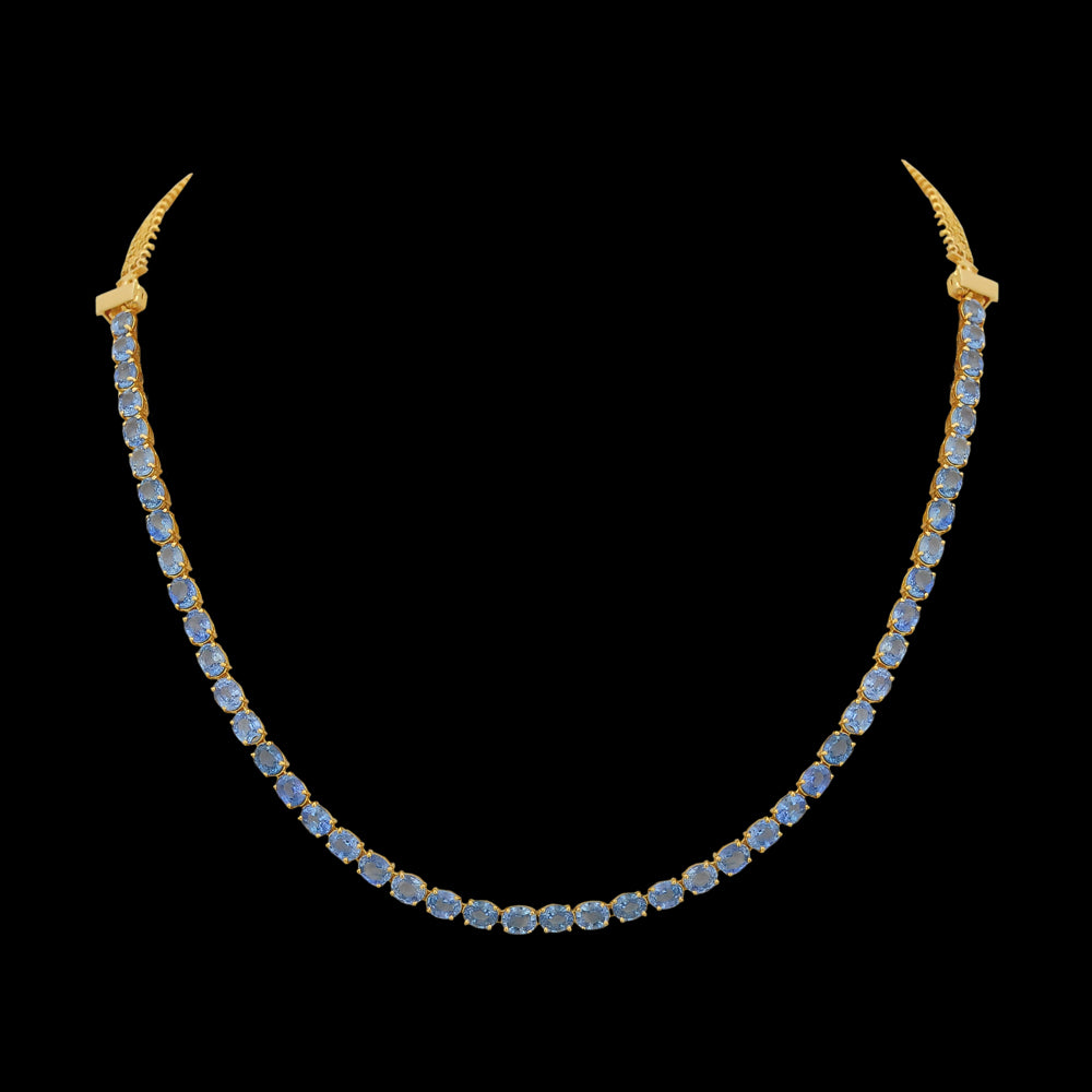 2-in-1 Natural Emerald, Blue Sapphire and Diamond Necklace