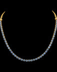 2-in-1 Natural Emerald, Blue Sapphire and Diamond Necklace