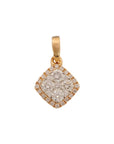 Diamond-shaped Diamond Pendant