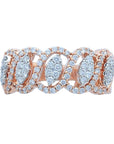 Crown-like Design Diamond Ring 17145