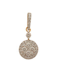 Round Drop Diamond Earrings And Pendant Set