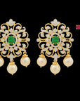 Changeable Emerald/Ruby Diamond Earrings