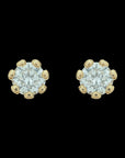 Solitaire Diamond Stud Earrings