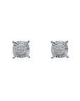 Diamond Illusion Pendant Earrings Set