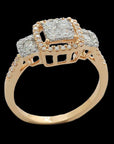 Finely Designed Diamond Ring 17162